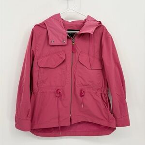 Coach Sporty Zip Windbreaker in Blossom Pink